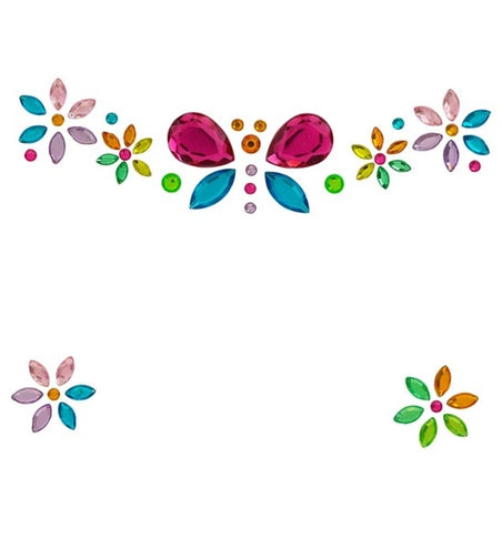 Widmann SRL Gezichtsdecoratie vlinder Lara kind