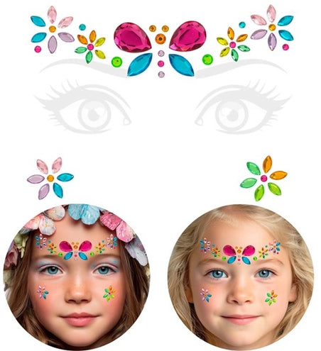 Widmann SRL Gezichtsdecoratie vlinder Lara kind