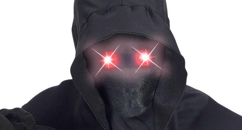 Widmann SRL Gezichtsloos Masker Met Kap Rood Licht