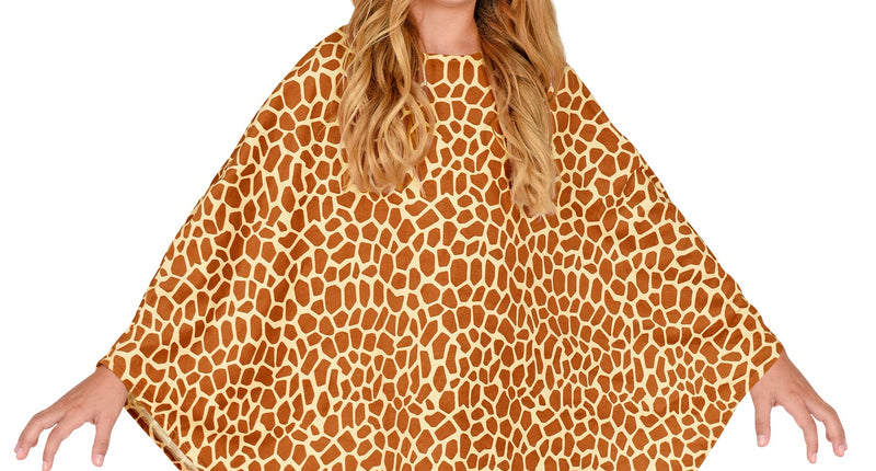 Widmann SRL Giraffen poncho met muts kinderen