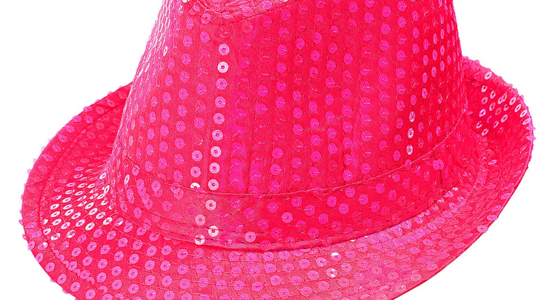 Widmann SRL Gleufhoedje pailletten roze