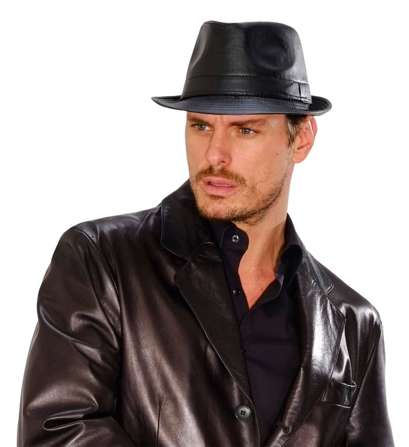 Widmann SRL Gleufhoedje zwart Lederlook