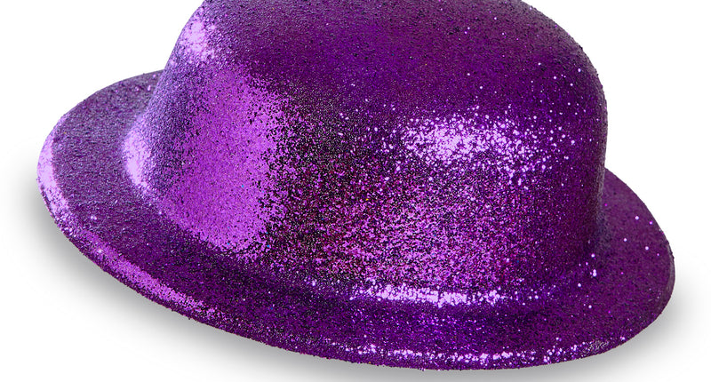 Widmann SRL Glitter bolhoed paars