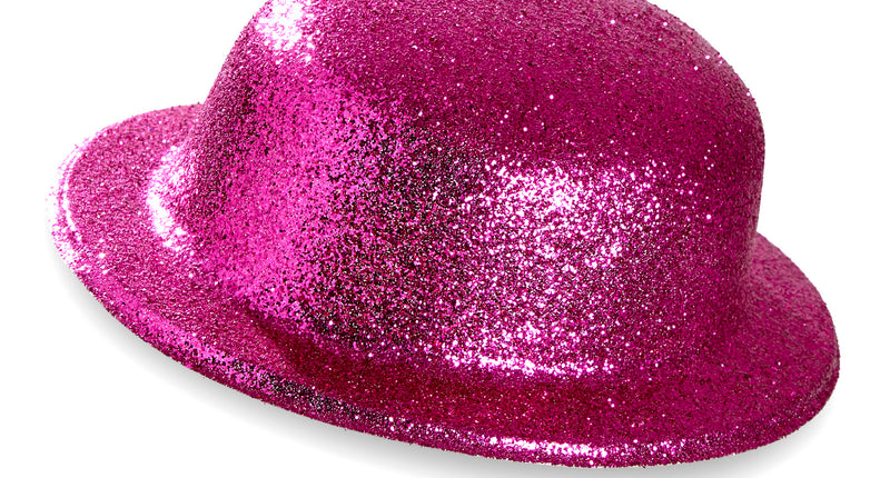 Widmann SRL Glitter bolhoed roze