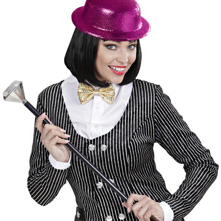 Widmann SRL Glitter bolhoed roze