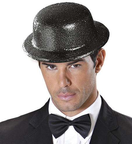 Widmann SRL Glitter bolhoed zwart