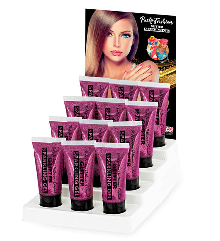 Widmann SRL Glitter gel Roze 25ML