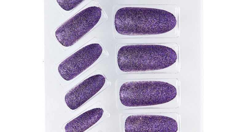 Widmann SRL Glitter opplaknagels paars