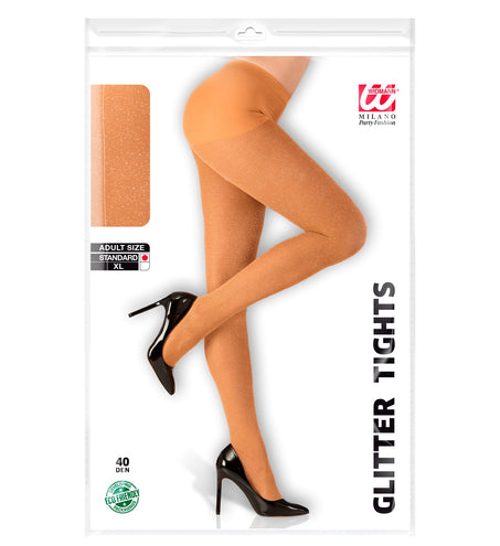 Widmann SRL Glitter panty goud dames