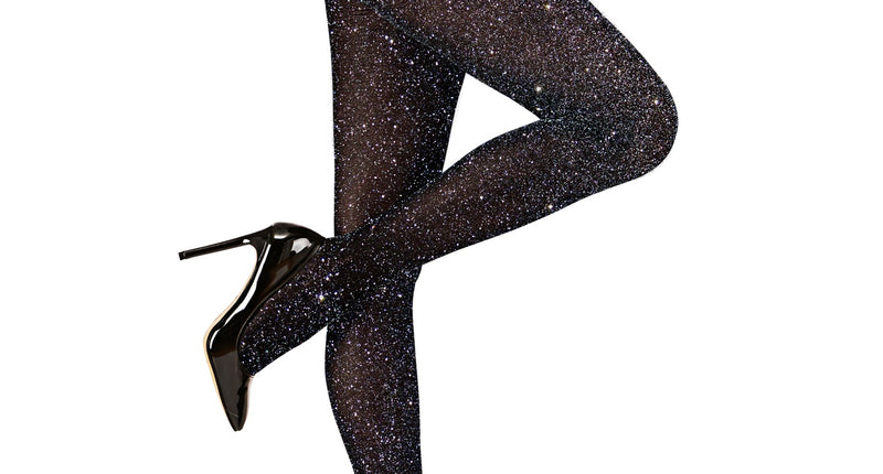 Widmann SRL Glitter panty zwart dames