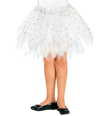 Widmann SRL Glitter tutu rok kort wit kinderen