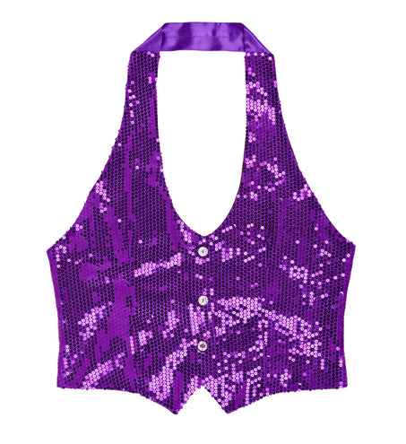 Widmann SRL Glitter vest paars pailletten dames