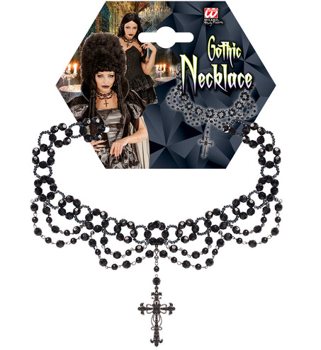 Widmann SRL Gothic beparelde ketting met kruis hange