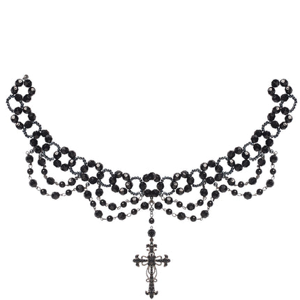 Widmann SRL Gothic beparelde ketting met kruis hange