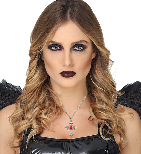 Widmann SRL gothic ketting met rode steen