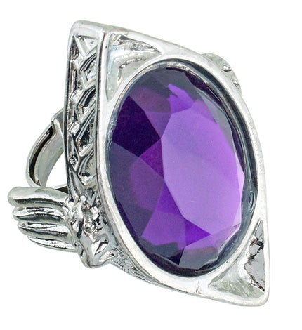 Widmann SRL Gotische ring met paarse gemsteen