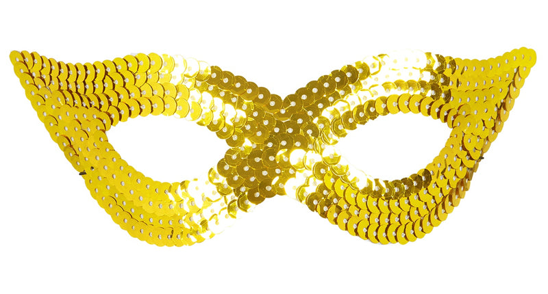 Widmann SRL Goud oogmasker pailletten