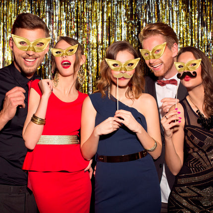 Widmann SRL Goud oogmasker papillon