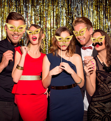 Widmann SRL Goud oogmasker papillon