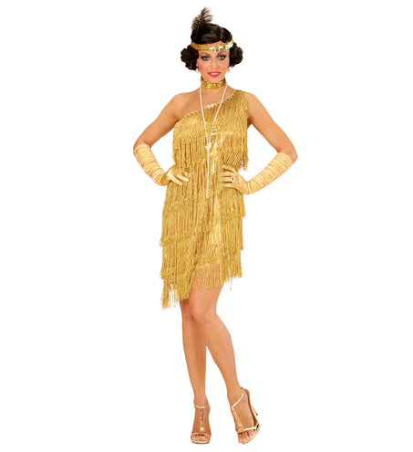 Widmann SRL Gouden Charlestonjurk voor party's