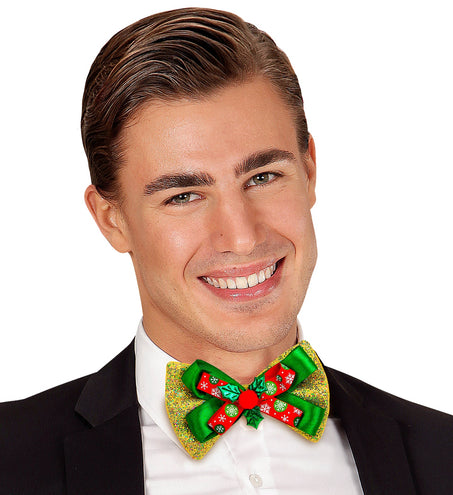 Widmann SRL Gouden glitterstrikje kerstmis