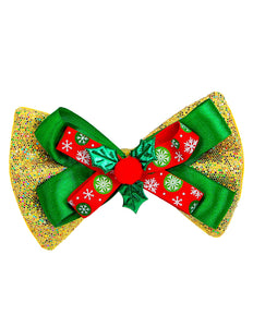 Widmann SRL Gouden glitterstrikje kerstmis