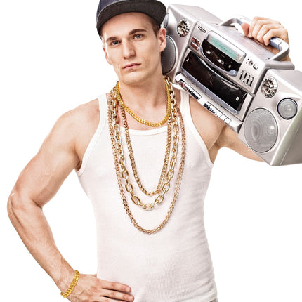 Widmann SRL Gouden ketting nep goud rapper