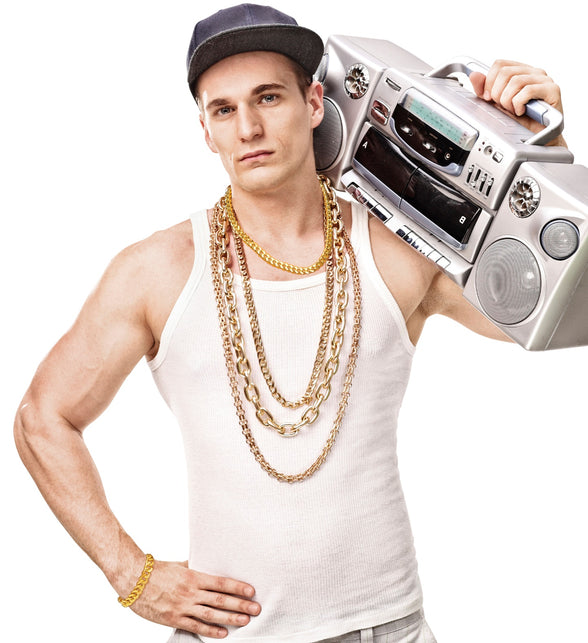 Widmann SRL Gouden ketting nep goud rapper