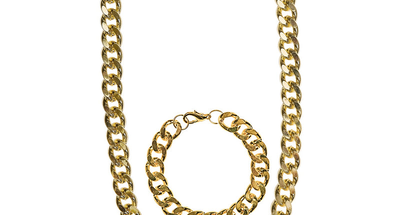 Widmann SRL Gouden ketting nep goud rapper