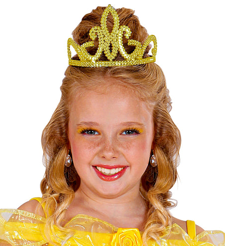 Widmann SRL Gouden kroontje glitters Jill