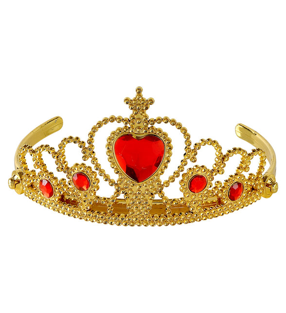 Widmann SRL Gouden tiara met rode stenen