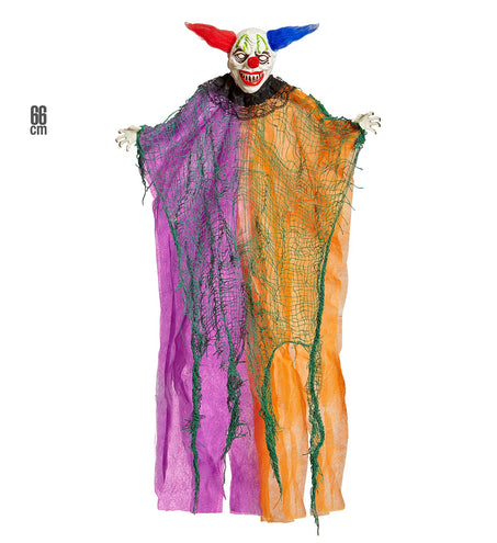 Widmann SRL Griezelige Clown decoratie 61cm