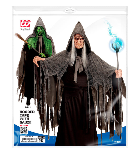 Widmann SRL Grijze Halloween cape