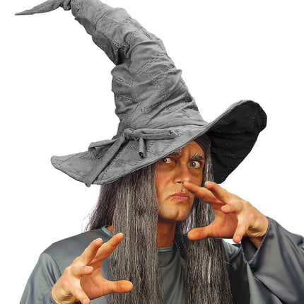 Widmann SRL Grijze tovenaars hoed in suedelook