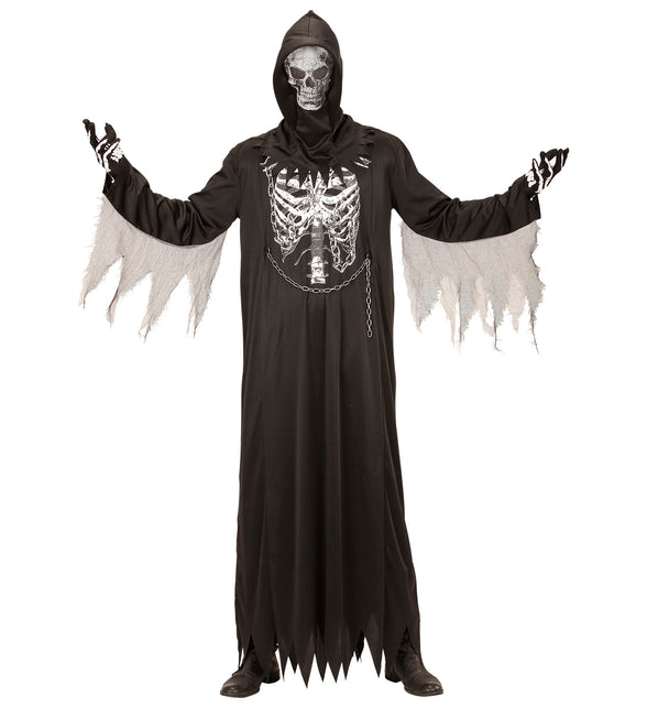 Widmann SRL Grimreaper Hoodie pak voor volwassenen