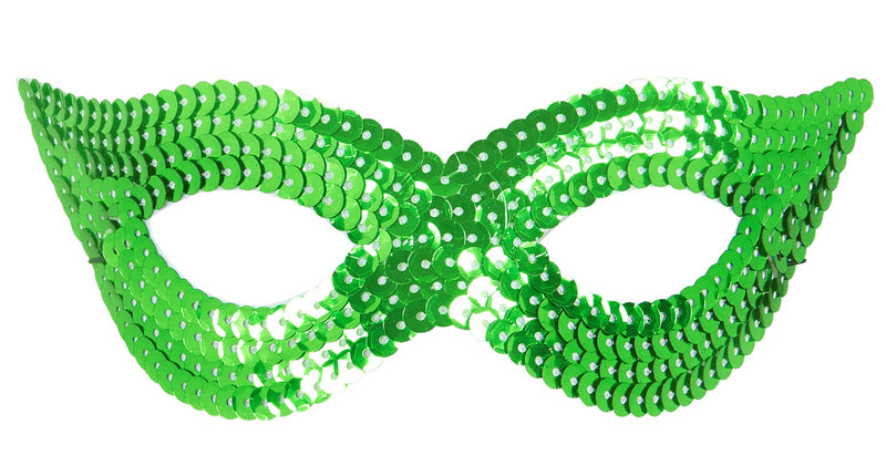 Widmann SRL Groen oogmasker pailletten