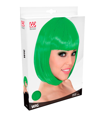 Widmann SRL Groene boblijn pruik Lou Lou
