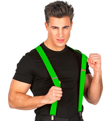 Widmann SRL Groene bretels verstelbaar