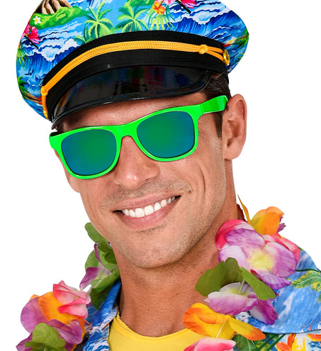 Widmann SRL Groene karakter bril Blues brother