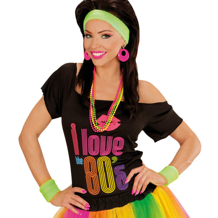 Widmann SRL Groene zweetbanden neon set