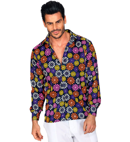 Widmann SRL Groovy shirt bloem jaren 70