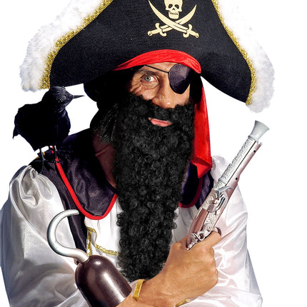 Widmann SRL grote baard met snor zwart