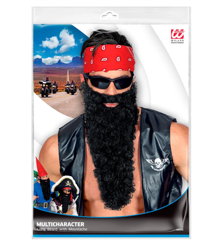 Widmann SRL grote baard met snor zwart