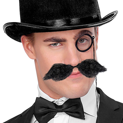 Widmann SRL Grote zwarte snor