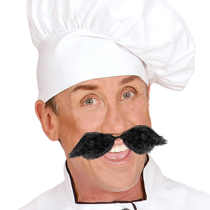 Widmann SRL Grote zwarte snor