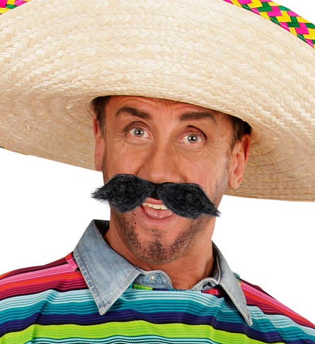 Widmann SRL Grote zwarte snor