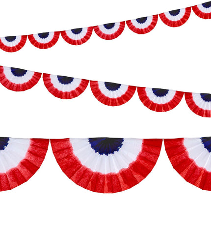 Widmann SRL Guirlande waaier rood wit blauw