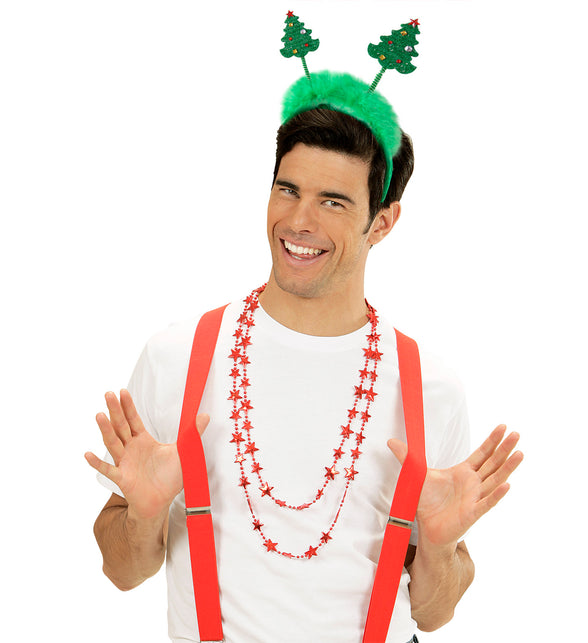 Widmann SRL Haarband kerstbomen met pluche