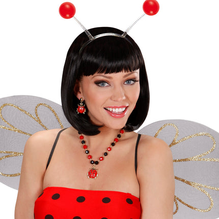 Widmann SRL Haarband lieveheersbeestje rood