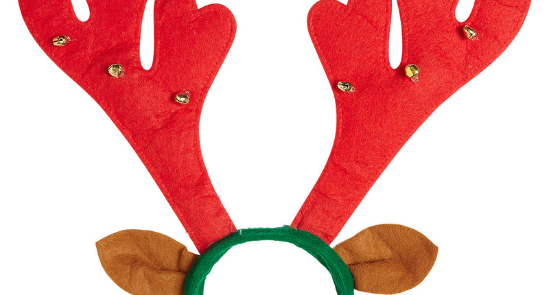 Widmann SRL Haarband rendier met belletjes en oren